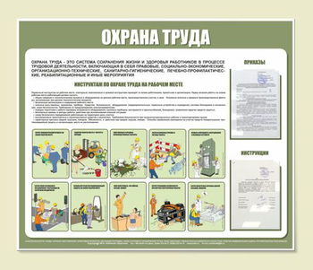 С01 Стенд охрана труда (1200х1000 мм, пластик ПВХ 3 мм, алюминиевый багет серебряного цвета) - Стенды - Стенды по охране труда - магазин "Охрана труда и Техника безопасности"