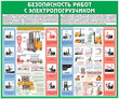 С38 Стенд безопасность работ с электропогрузчиком (1200х1000 мм, пластик ПВХ 3мм, Прямая печать на пластик) - Стенды - Тематические стенды - магазин "Охрана труда и Техника безопасности"
